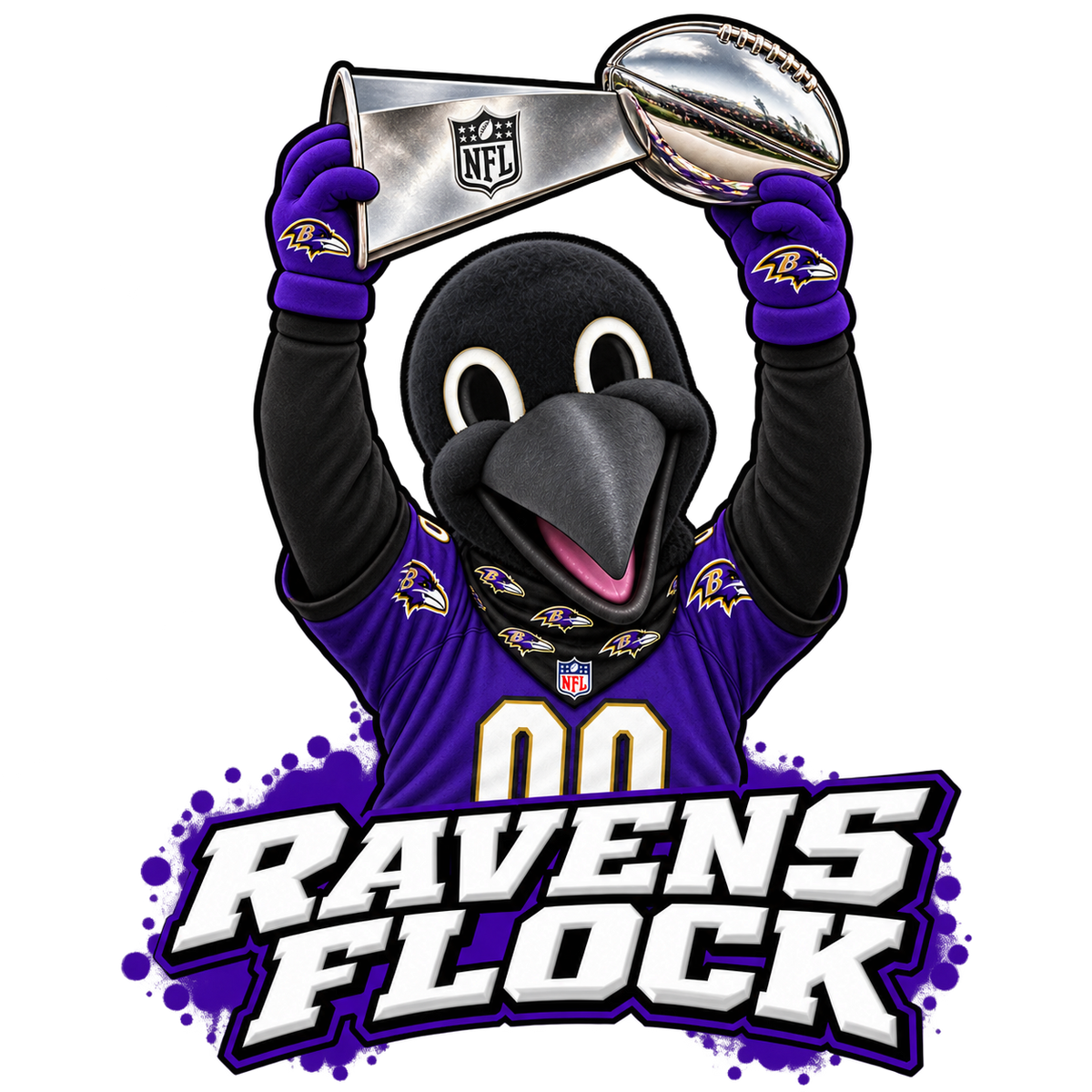 Baltimore Ravens Door Lights